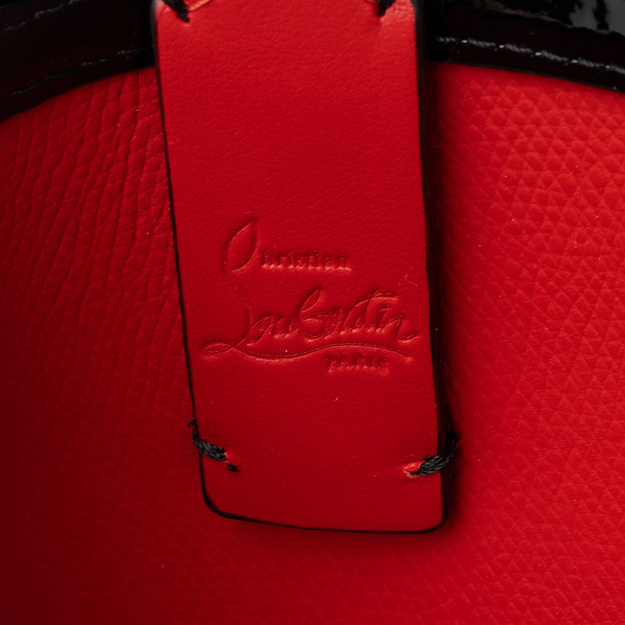 Christian Louboutin Patent Leather Cabata Mini Tote (SHF-JPmRvx)