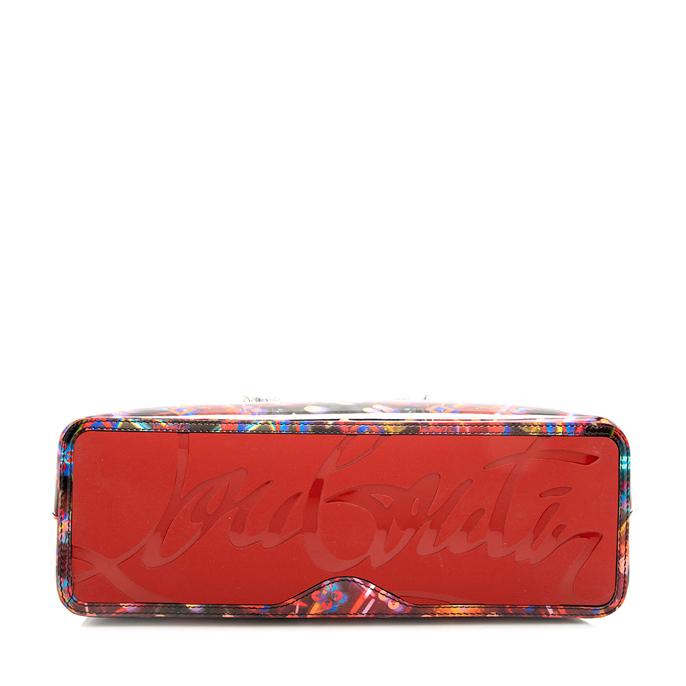 Christian Louboutin Patent Leather Discolaser Cabata Loubinthesky Small Tote (SHF-21342)