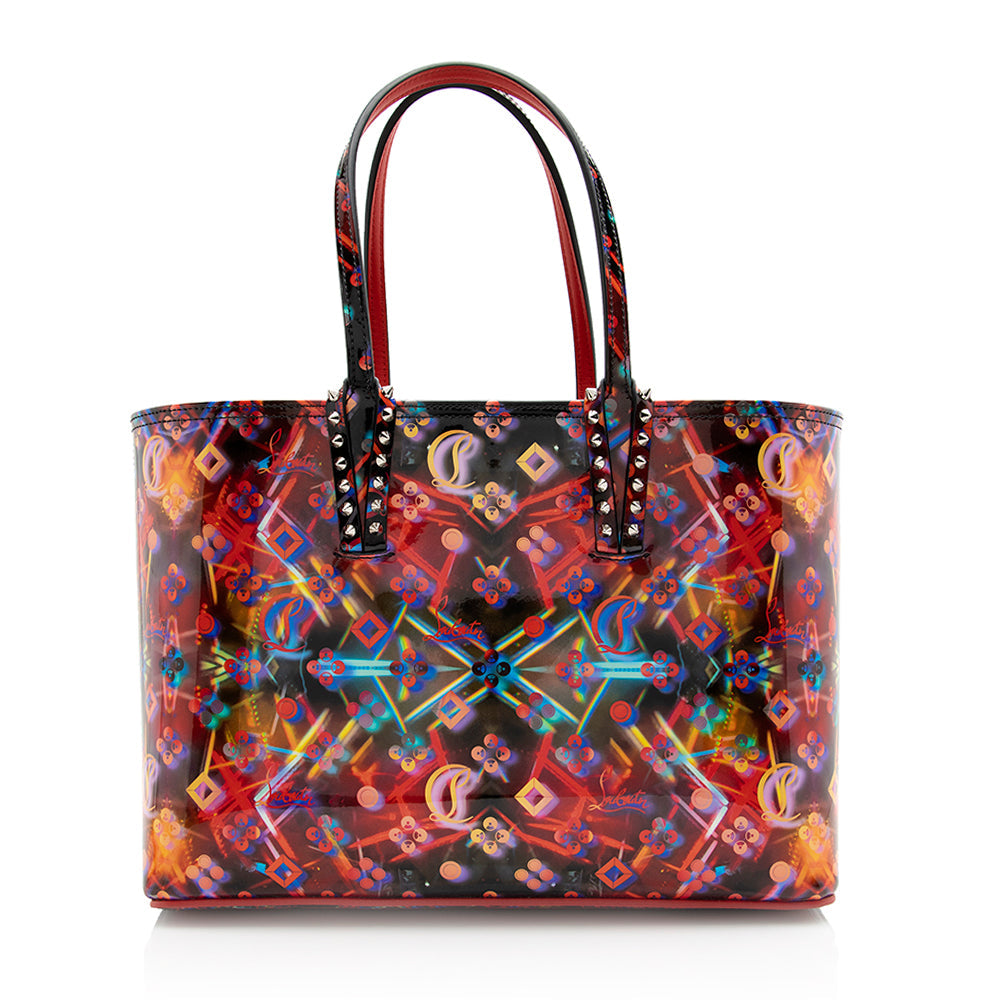 Christian Louboutin Patent Leather Discolaser Cabata Loubinthesky Small Tote (SHF-21342)