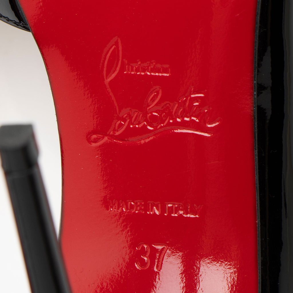 Christian Louboutin Patent Leather Iriza d'Orsay Pumps - Size 7 / 37