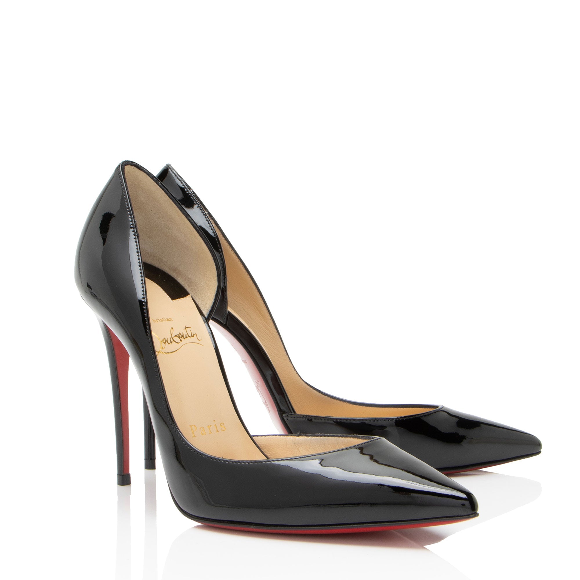 Christian Louboutin Patent Leather Iriza d'Orsay Pumps - Size 7 / 37