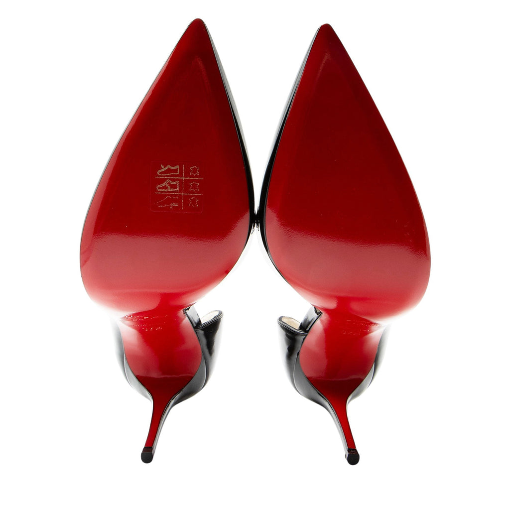 Christian Louboutin Patent Leather Iriza d'Orsay Pumps - Size 7.5 / 37.5
