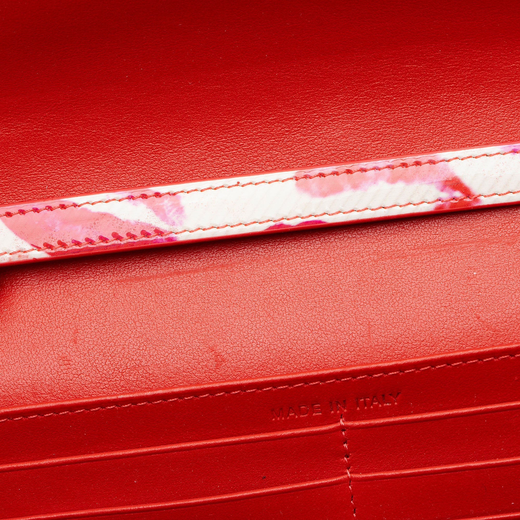 Christian Louboutin Patent Leather Lip Print Wallet on Strap