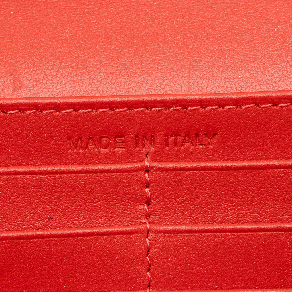 Christian Louboutin Patent Leather Lip Print Wallet on Strap