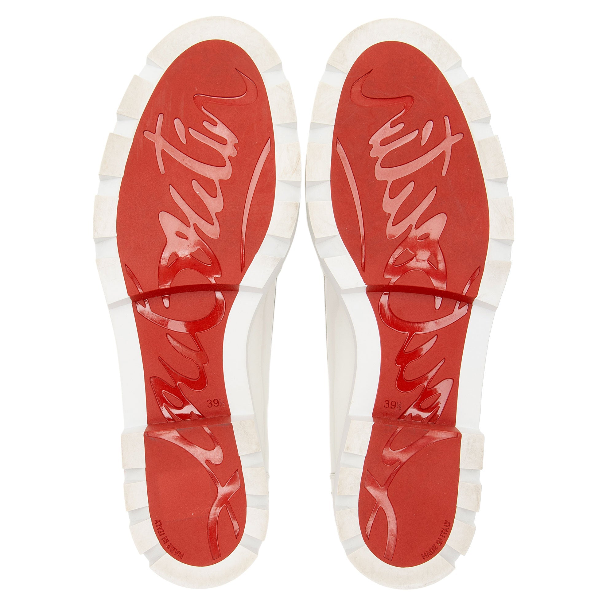 Christian Louboutin Patent Leather Lock Woody Loafers - Size 9.5 / 39.5 (SHF-euMByt)