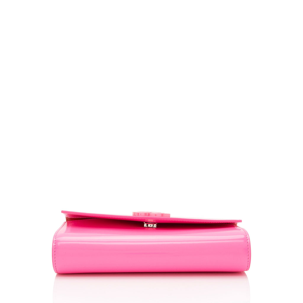 Christian Louboutin Patent Leather Loubi154 Chain Wallet