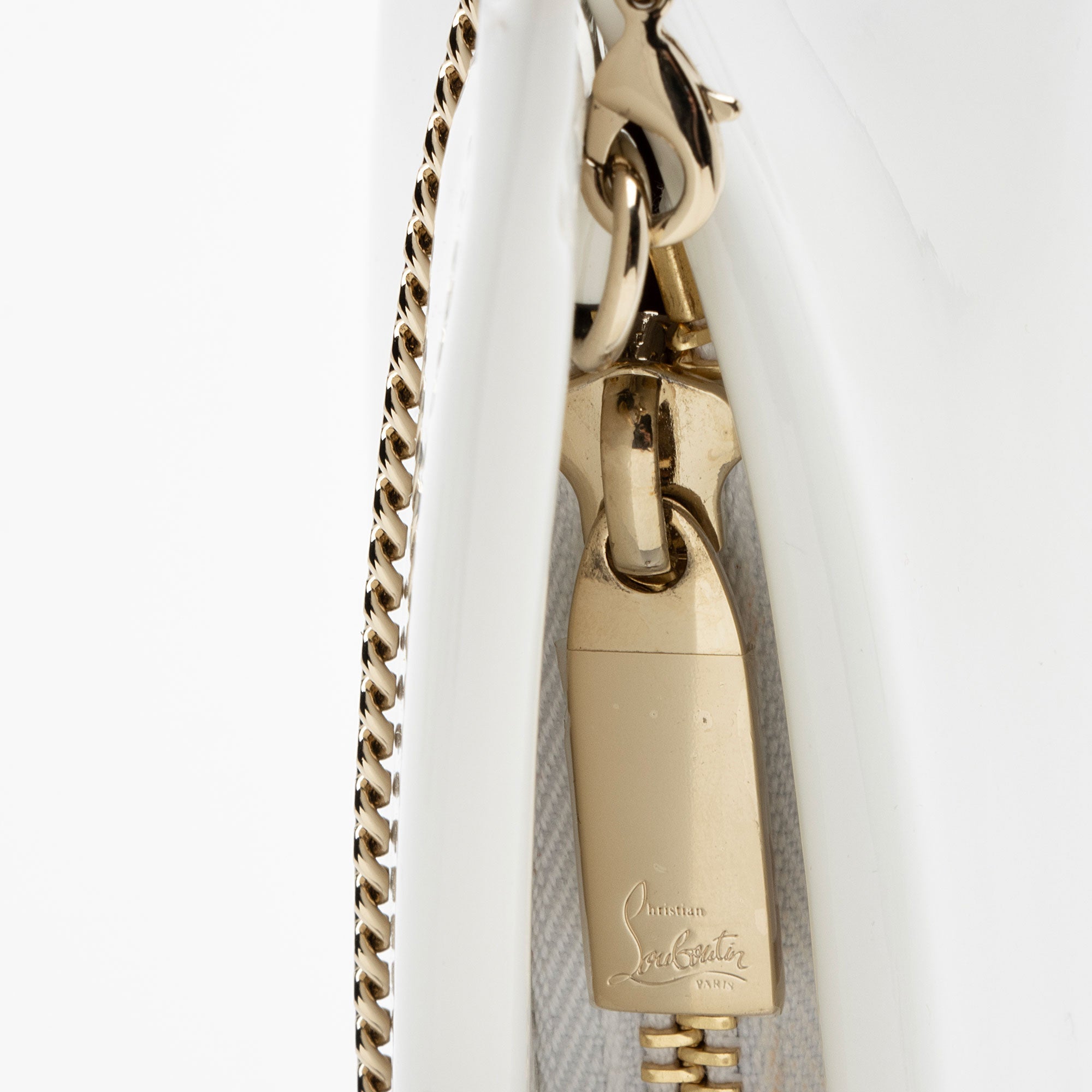 Christian Louboutin Patent Leather Loubitwist Clutch