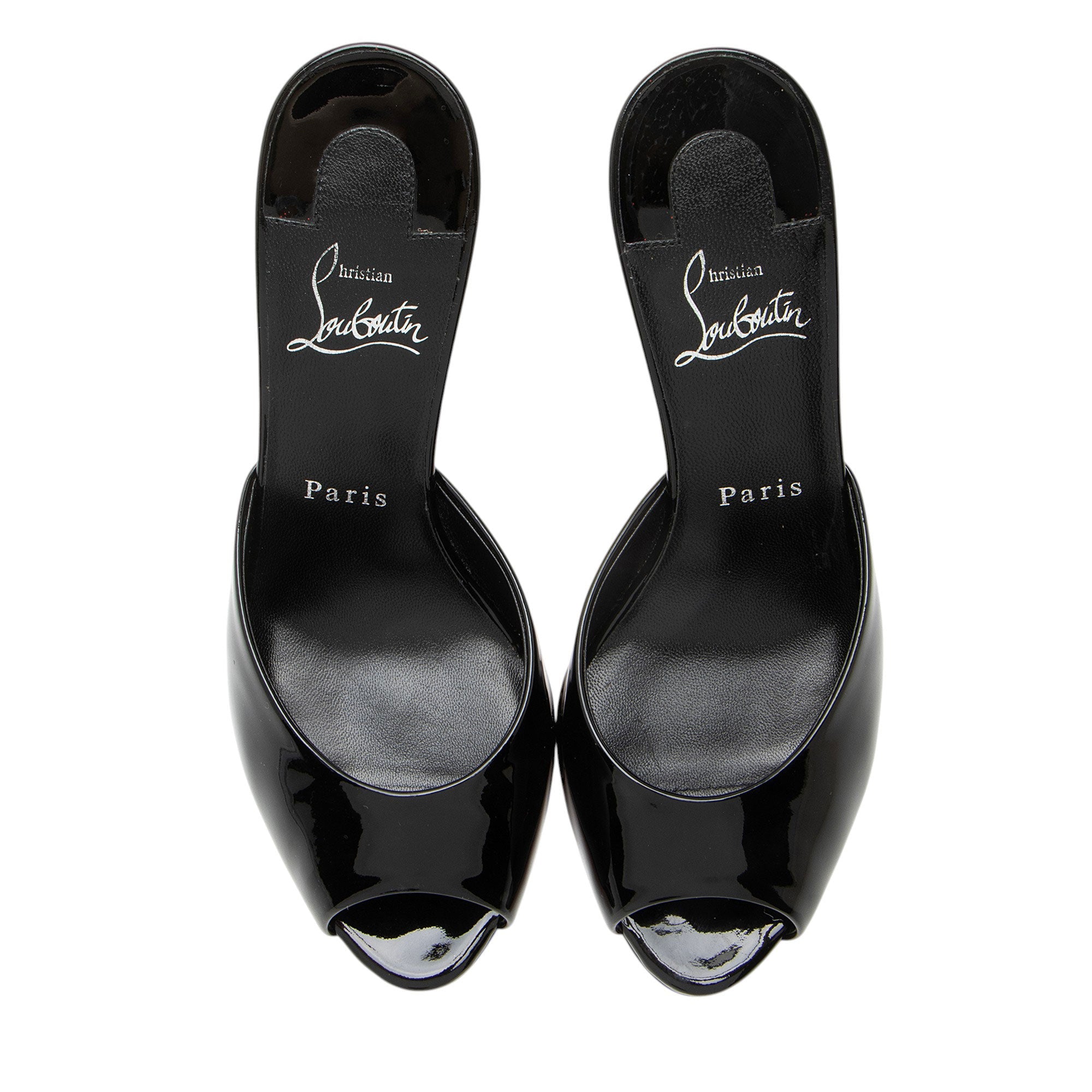 Christian Louboutin Patent Leather Me Dolly Mules - Size 7 / 37
