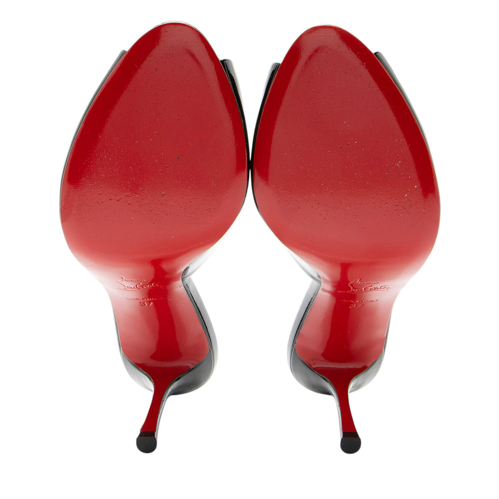 Christian Louboutin Patent Leather Me Dolly Mules - Size 7 / 37
