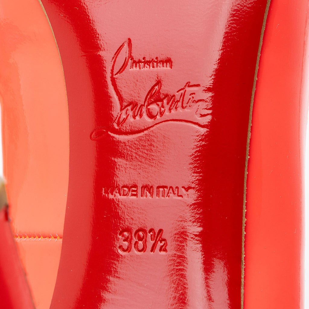 Christian Louboutin Patent Leather Pigalle Follies 100 Pumps - Size 8.5 / 38.5 (SHF-02jyqX)