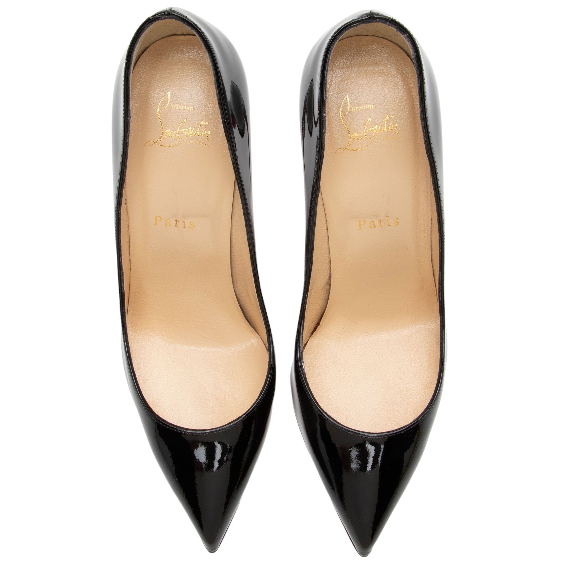 Christian Louboutin Patent Leather Pigalle Follies 100 Pumps - Size 9 / 39 (SHF-PrzB9G)