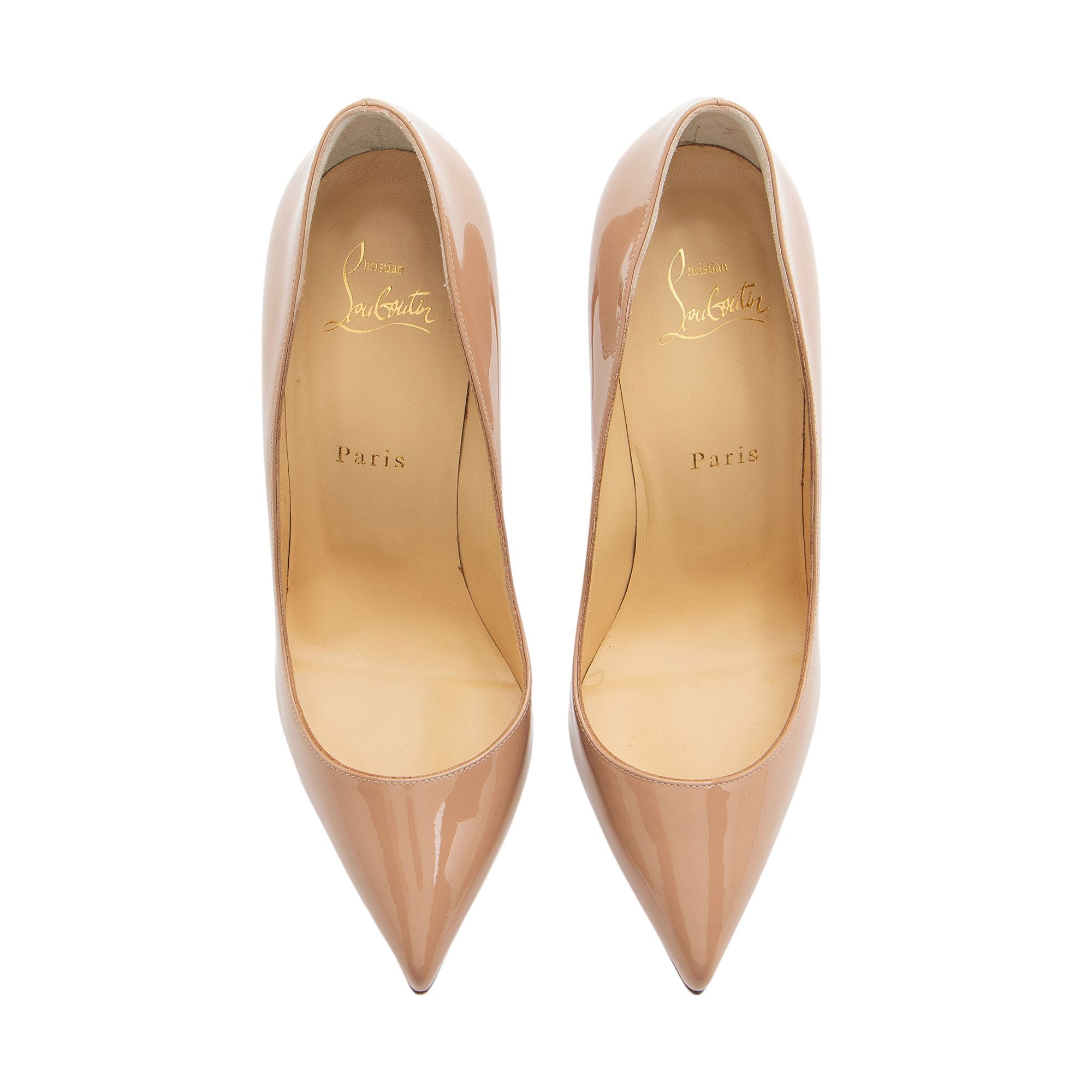 Christian Louboutin Patent Leather Pigalle Follies 100 Pumps - Size 9 / 39 (SHF-XVk6jY)