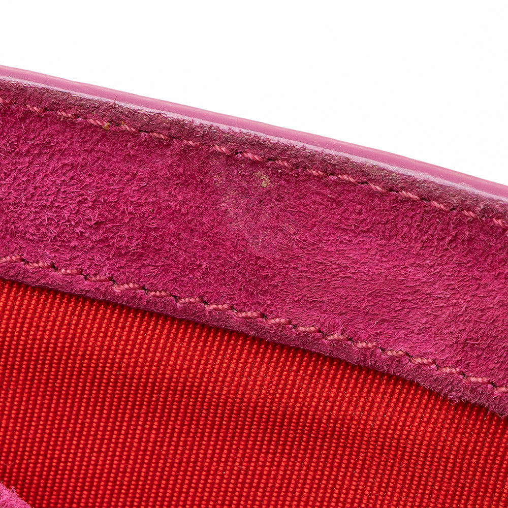 Christian Louboutin Patent Leather Riviera Clutch (SHF-19864)