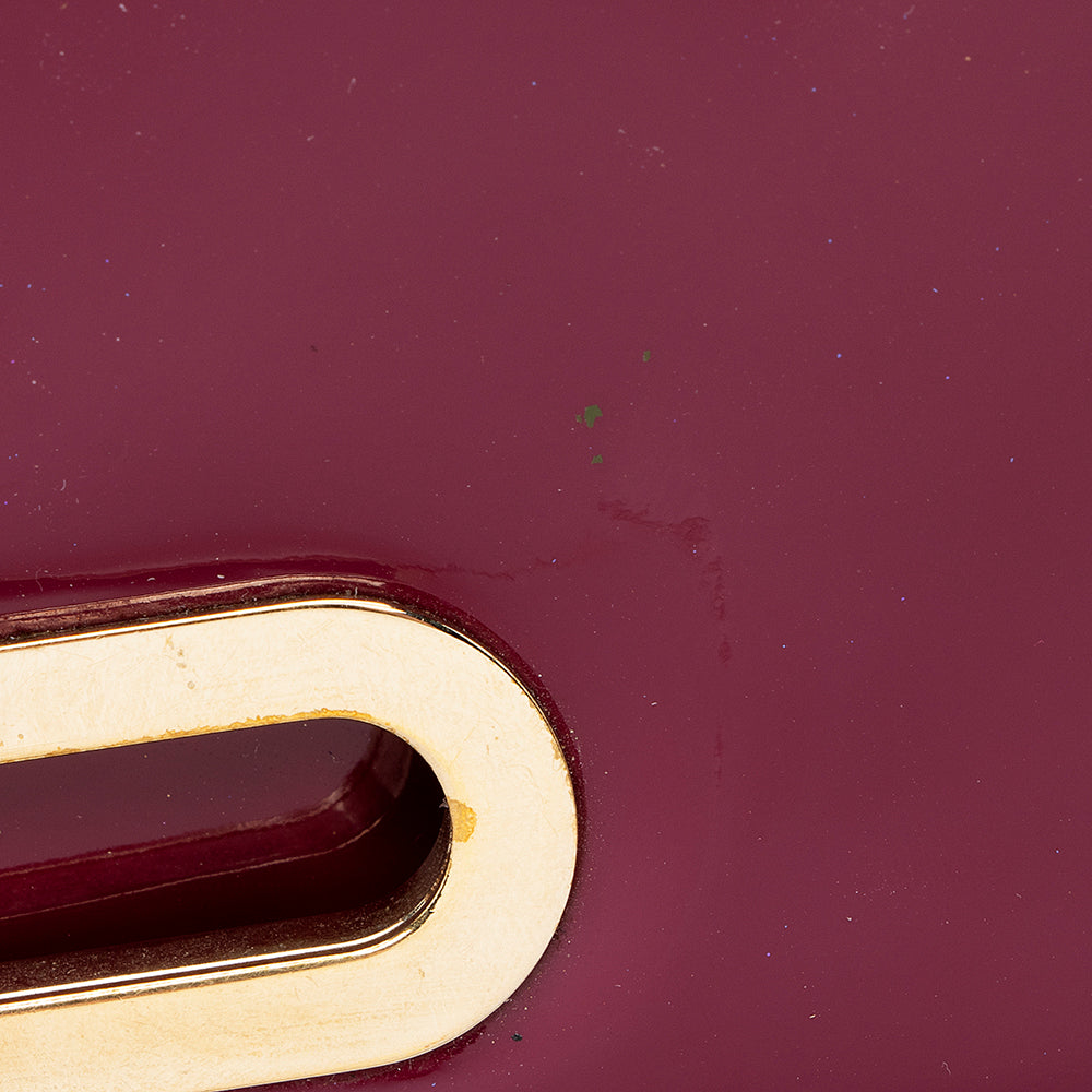 Christian Louboutin Patent Leather Riviera Clutch (SHF-19864)