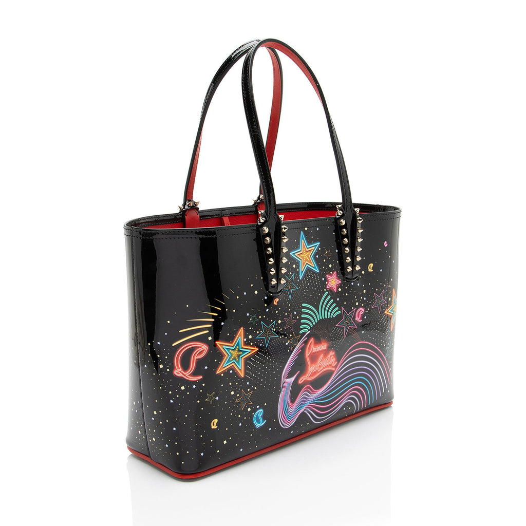 Christian Louboutin Patent Leather Starlight Cabata Small Tote