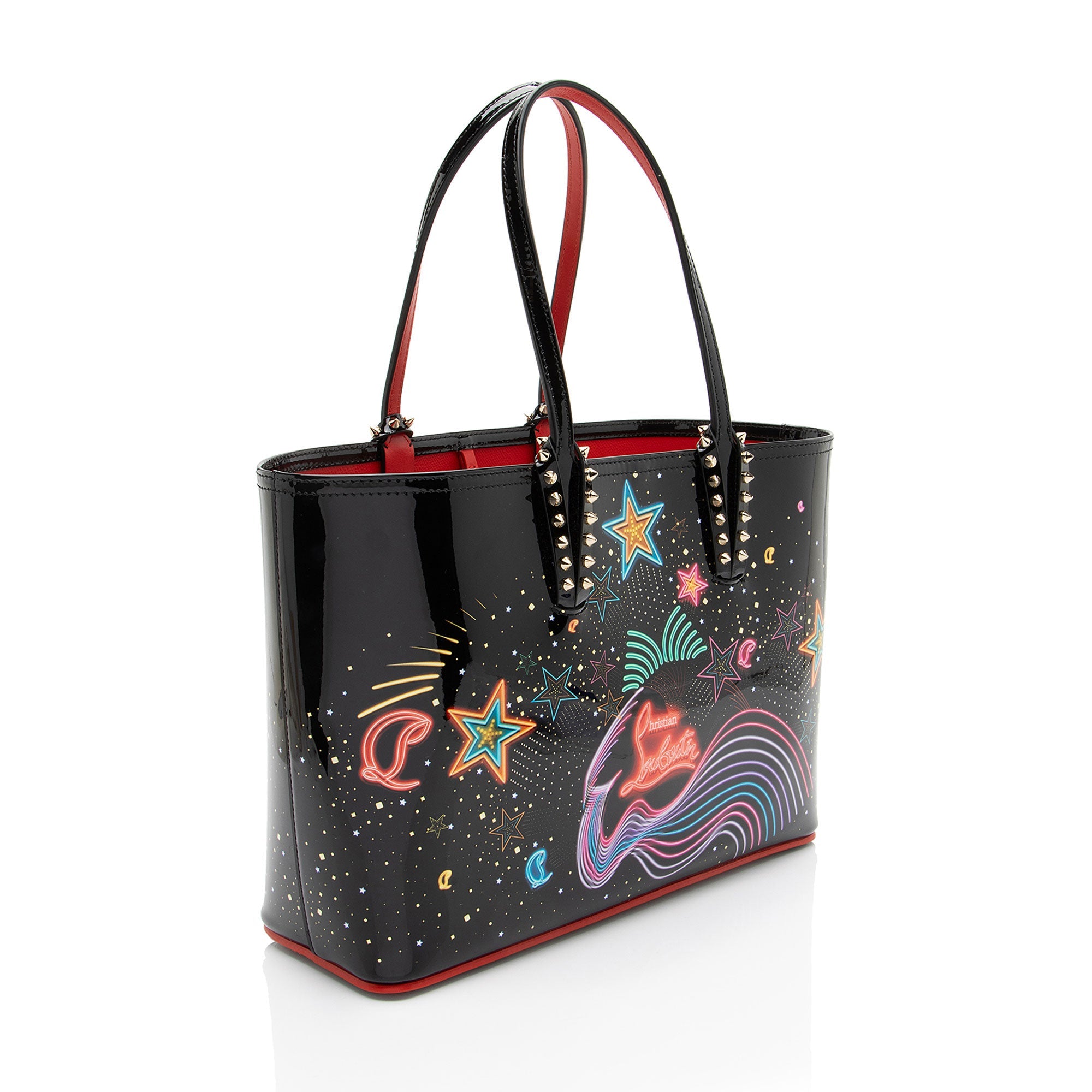Christian Louboutin Patent Leather Starlight Cabata Small Tote