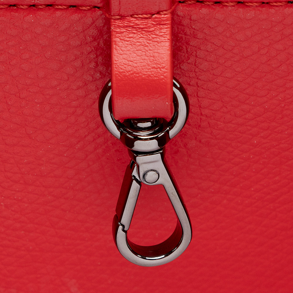 Christian Louboutin Perfprated Patent Leather Cabarock Large Tote (SHF-21343)