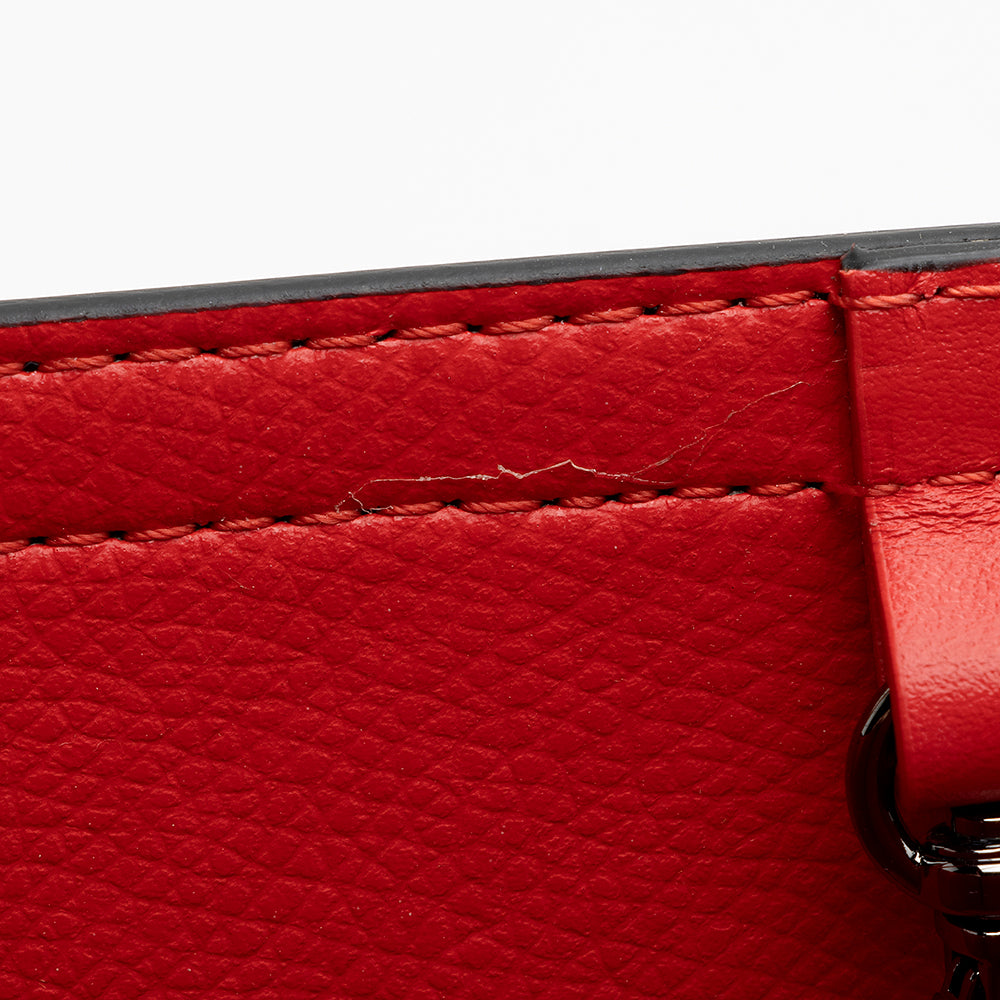 Christian Louboutin Perfprated Patent Leather Cabarock Large Tote (SHF-21343)