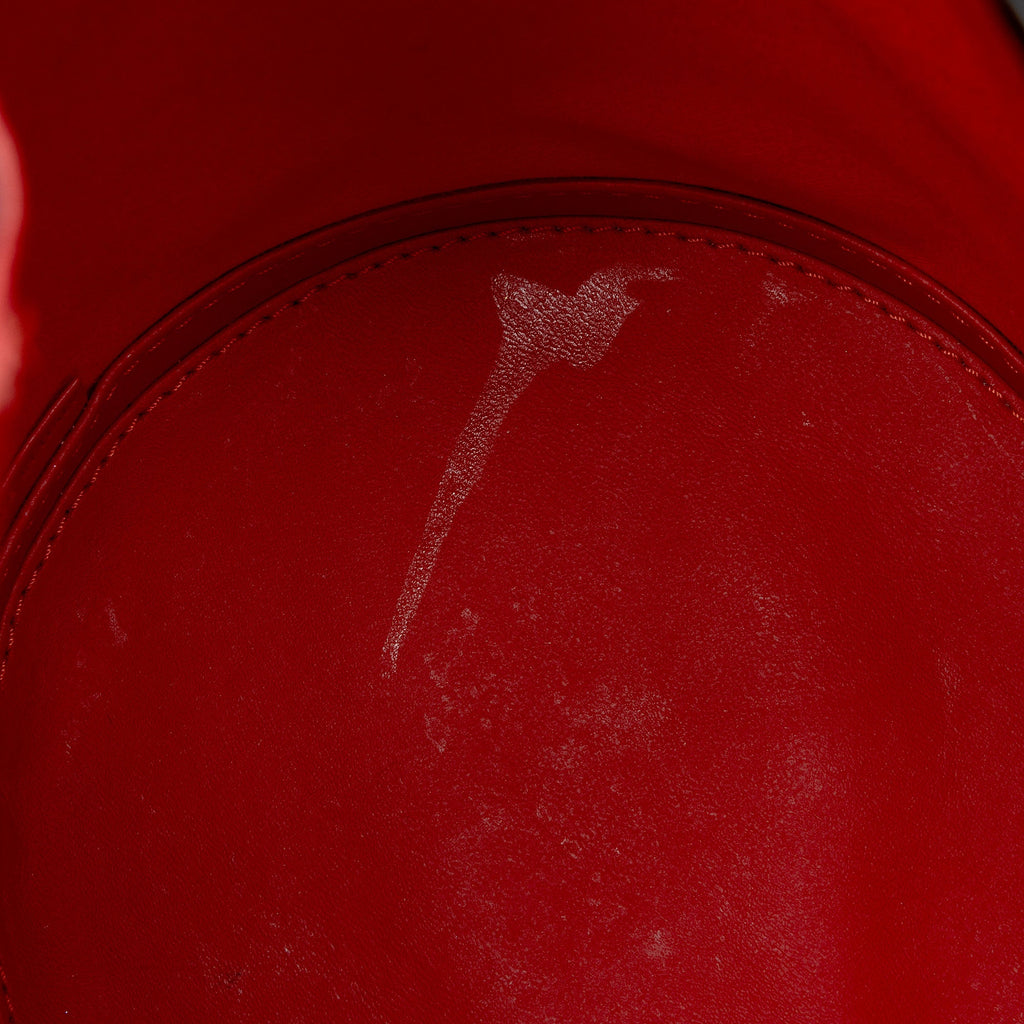 Christian Louboutin Leather Spiked Marie Jane Bucket Bag