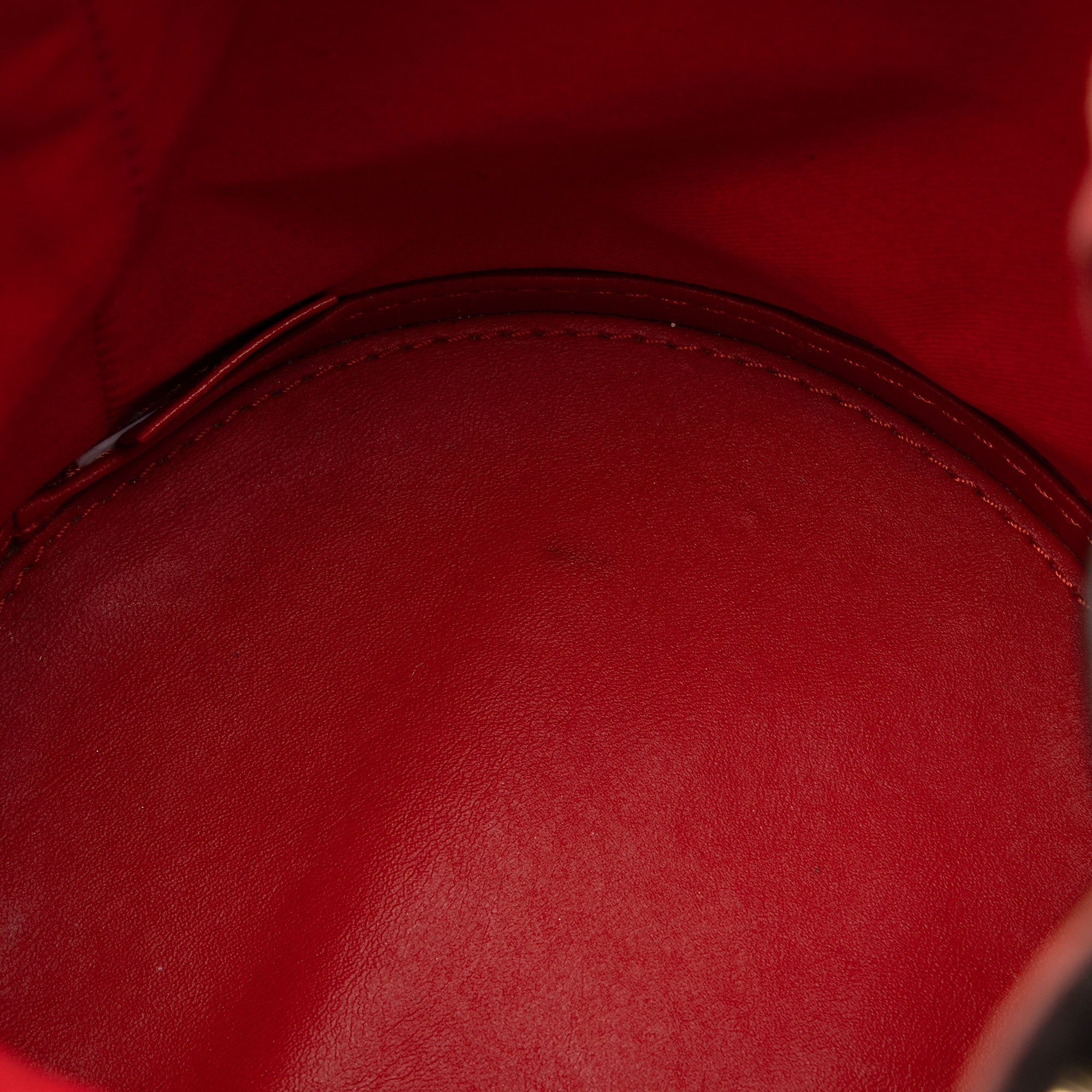 Christian Louboutin Studded Calfskin Marie Jane Bucket Bag (SHF-vzCSmB)