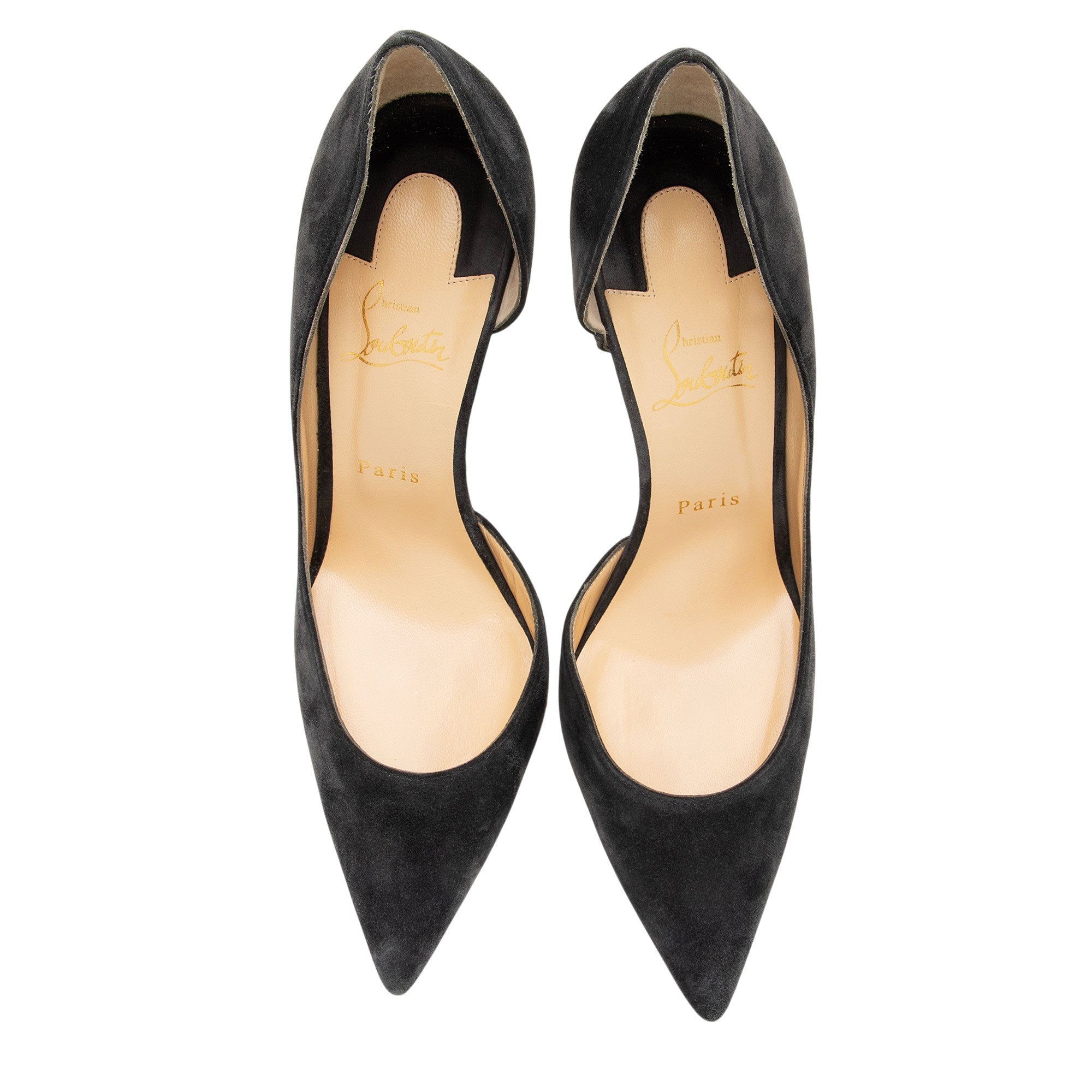 Christian Louboutin Suede Iriza d'Orsay Pumps - Size 11 / 41