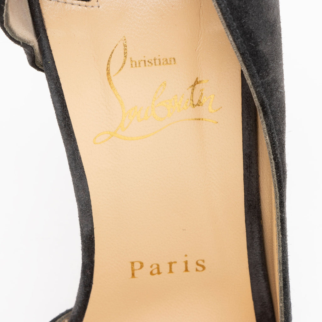 Christian Louboutin Suede Iriza d'Orsay Pumps - Size 11 / 41