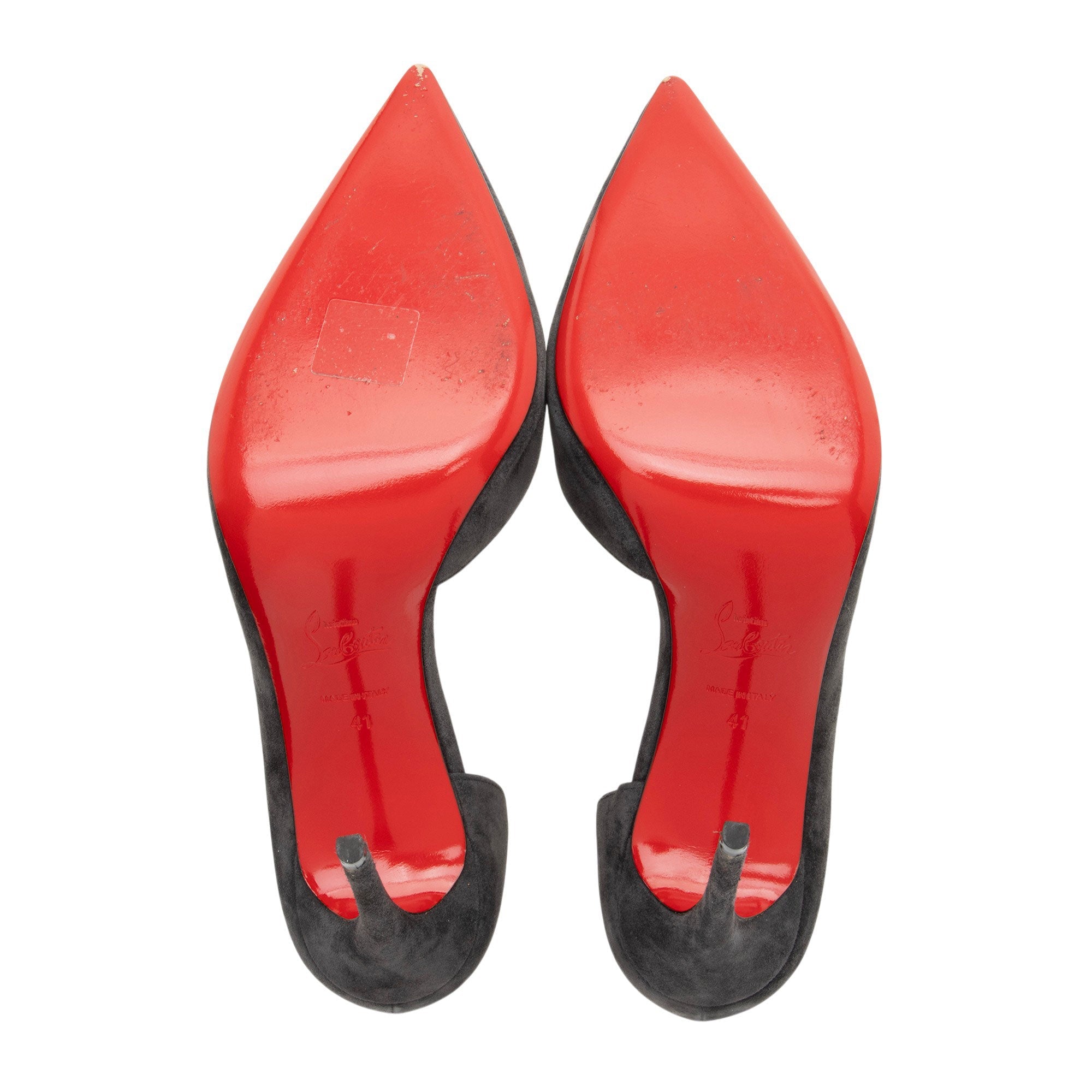 Christian Louboutin Suede Iriza d'Orsay Pumps - Size 11 / 41
