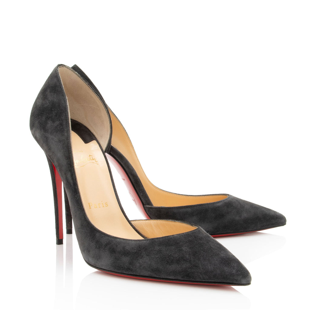 Christian Louboutin Suede Iriza d'Orsay Pumps - Size 11 / 41