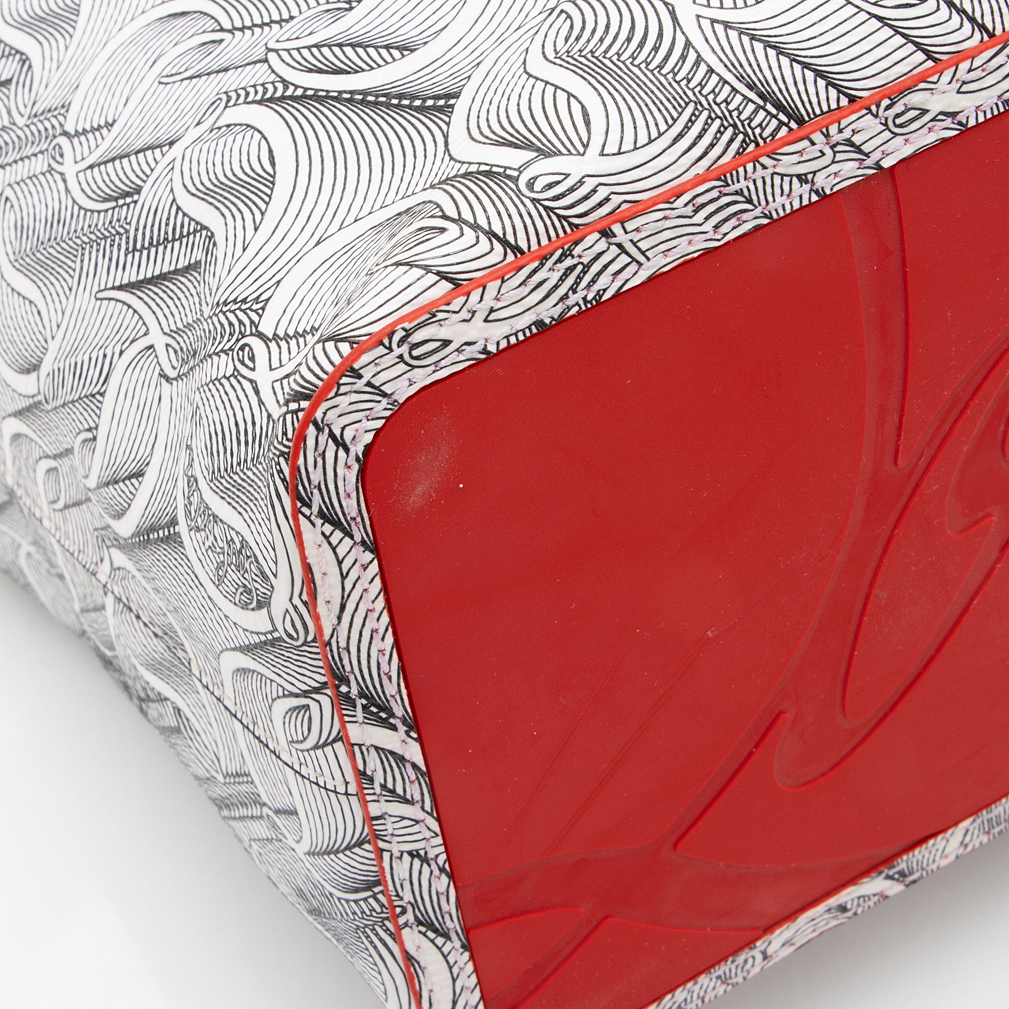 Christian Louboutin Toile Monogram Calfskin Cabata Tote (SHF-2mPGkk)