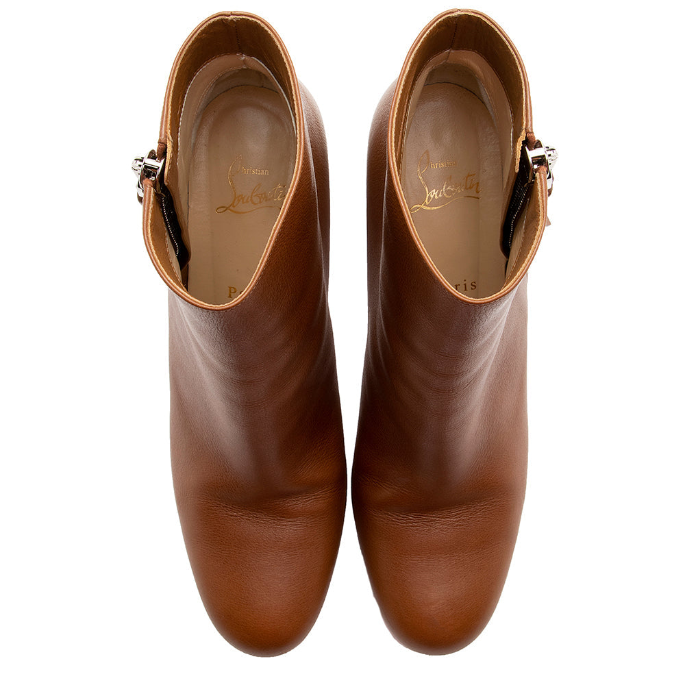 Christian Louboutin Calfskin Ziptotal Boots - Size 10 / 40 (SHF-20609)