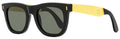 Retrosuperfuture Rectangular Sunglasses Ciccio ZGL Black/Gold 50mm Black Gold