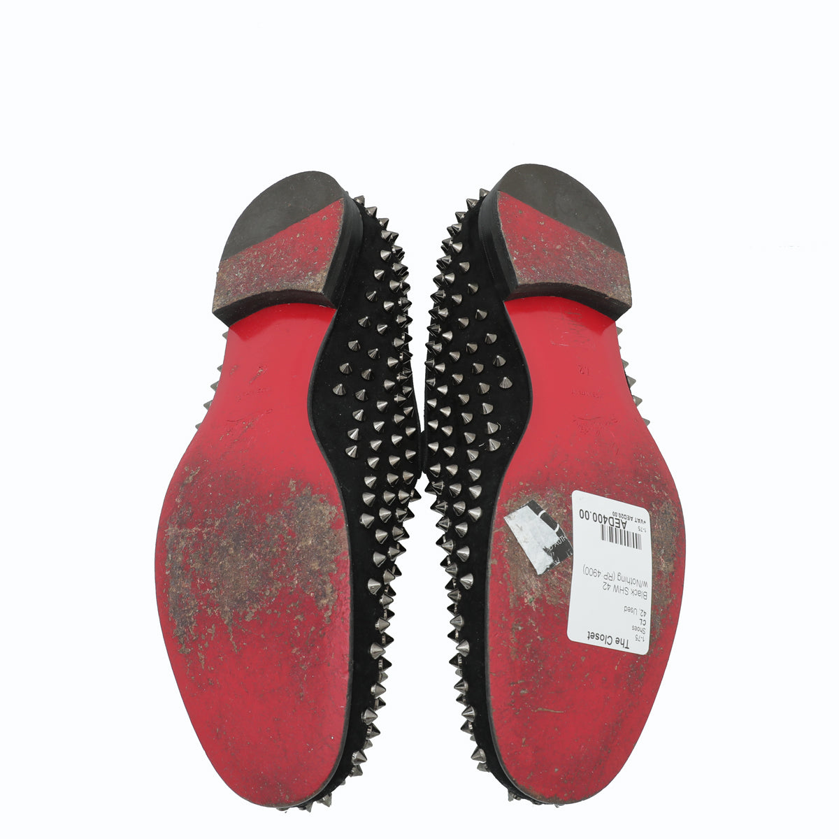 Christian Louboutin Black Dandelion Spikes 42