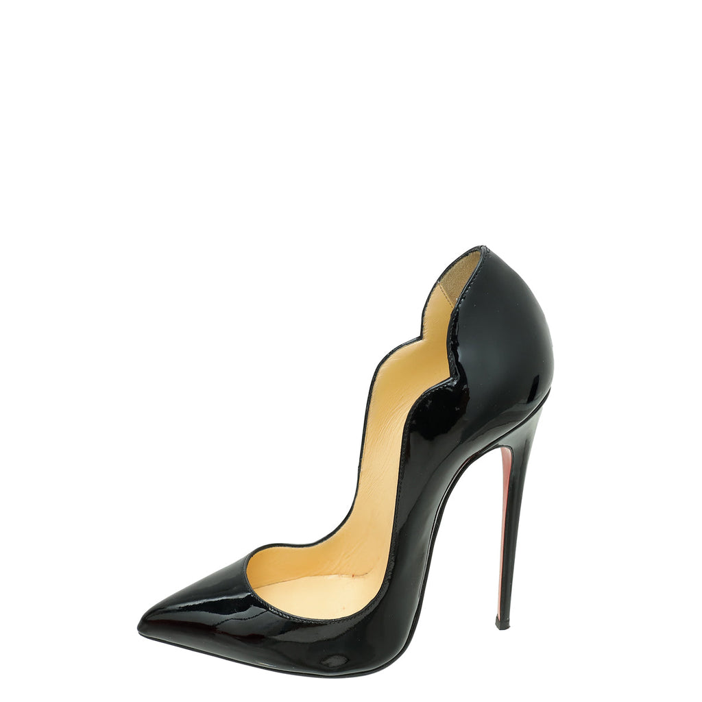 Christian Louboutin Black Hot Chick 120 Pumps 37