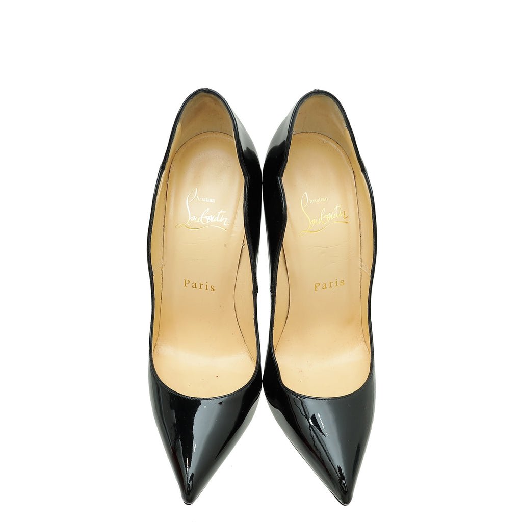 Christian Louboutin Black Hot Chick 120 Pumps 37