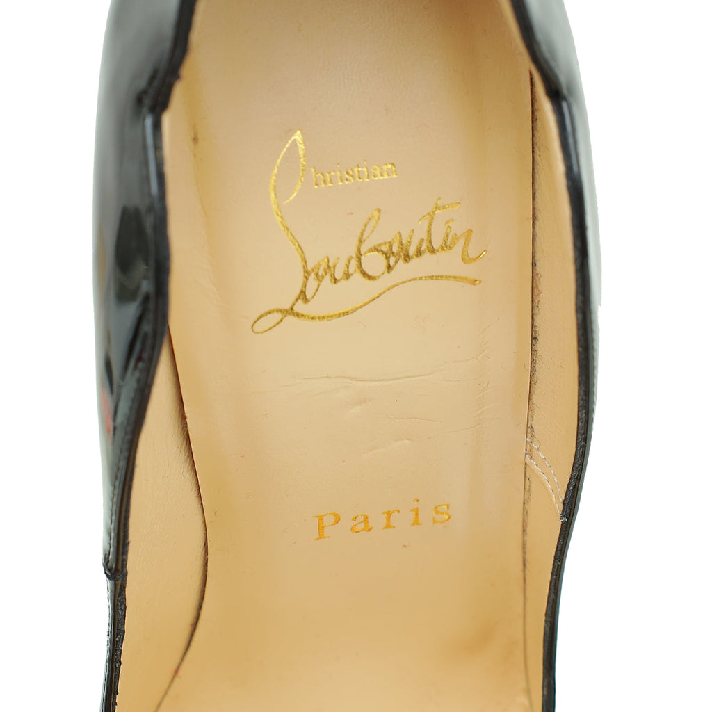 Christian Louboutin Black Hot Chick 120 Pumps 37