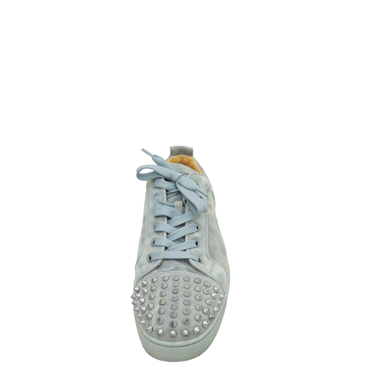 Christian Louboutin Gray Louis Junior Spike Sneakers 42.5