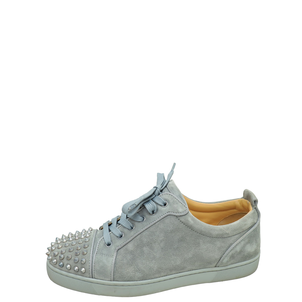 Christian Louboutin Gray Louis Junior Spike Sneakers 42.5