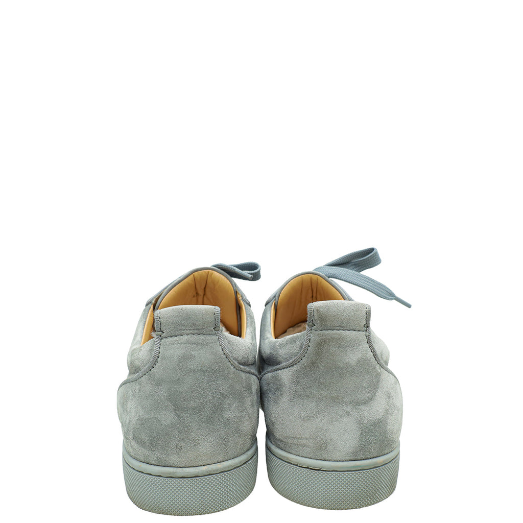 Christian Louboutin Gray Louis Junior Spike Sneakers 42.5