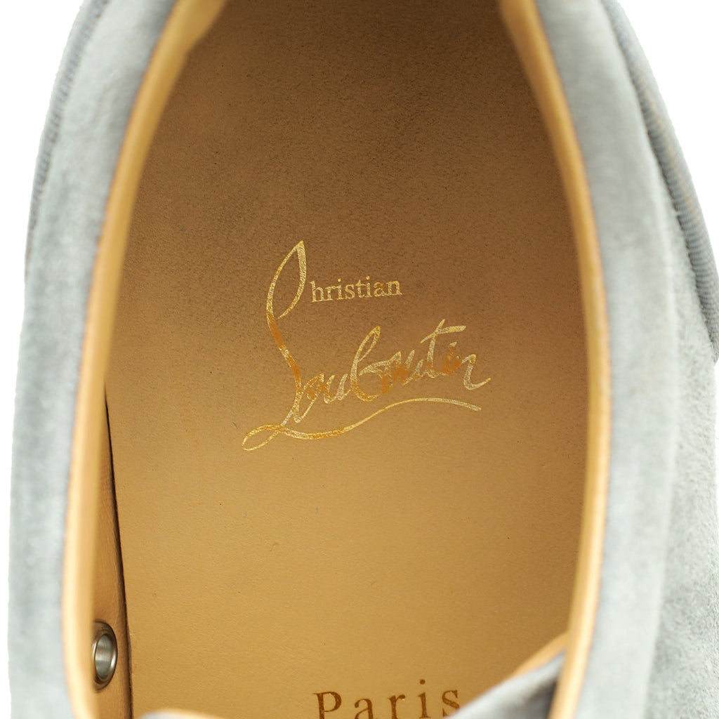 Christian Louboutin Gray Louis Junior Spike Sneakers 42.5