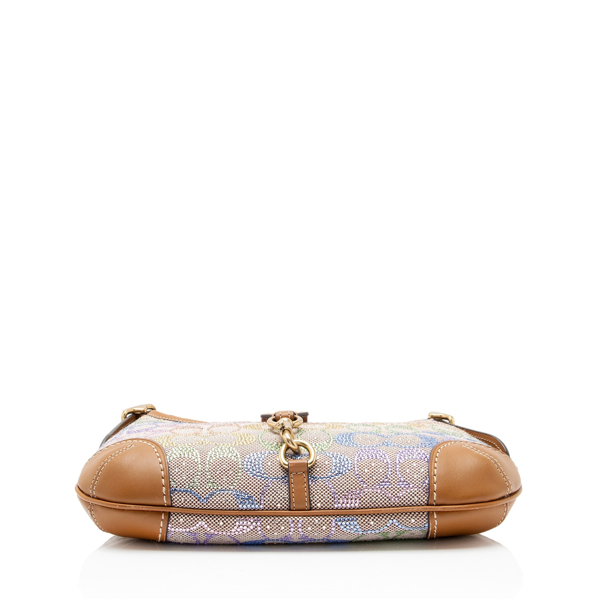 Coach Crystal Embellished CC Hamptons Hobo