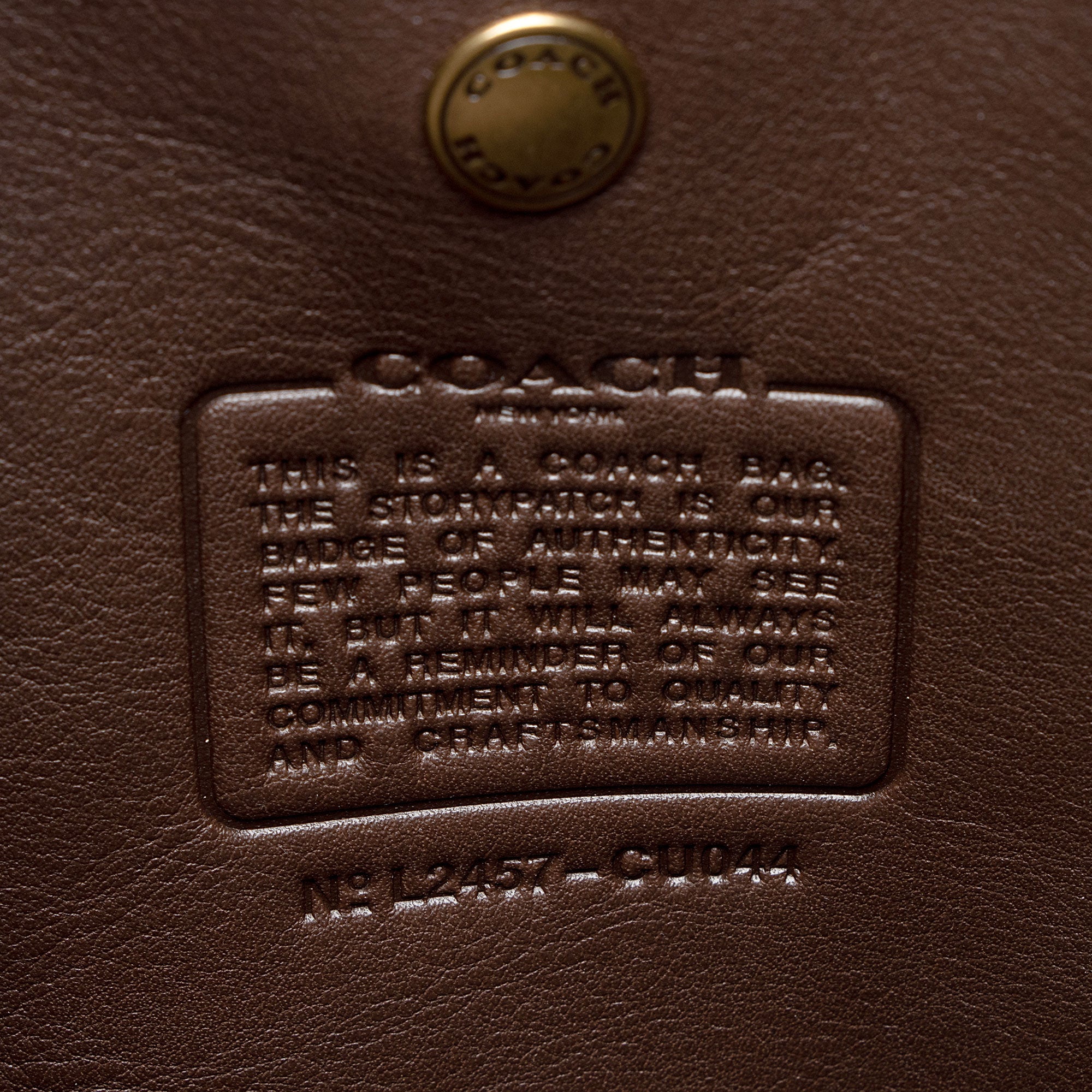 Coach Leather Brooklyn 39 Shoulder Bag