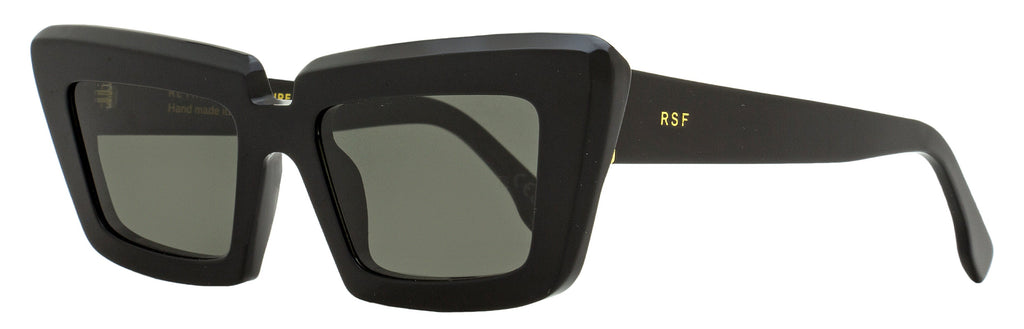 Retrosuperfuture Pointed Sunglasses Coccodrillo 2GS Black 57mm Black