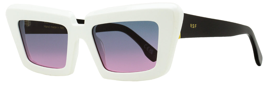 Retrosuperfuture Pointed Sunglasses Coccodrillo ZV5 White/Black 57mm White Black