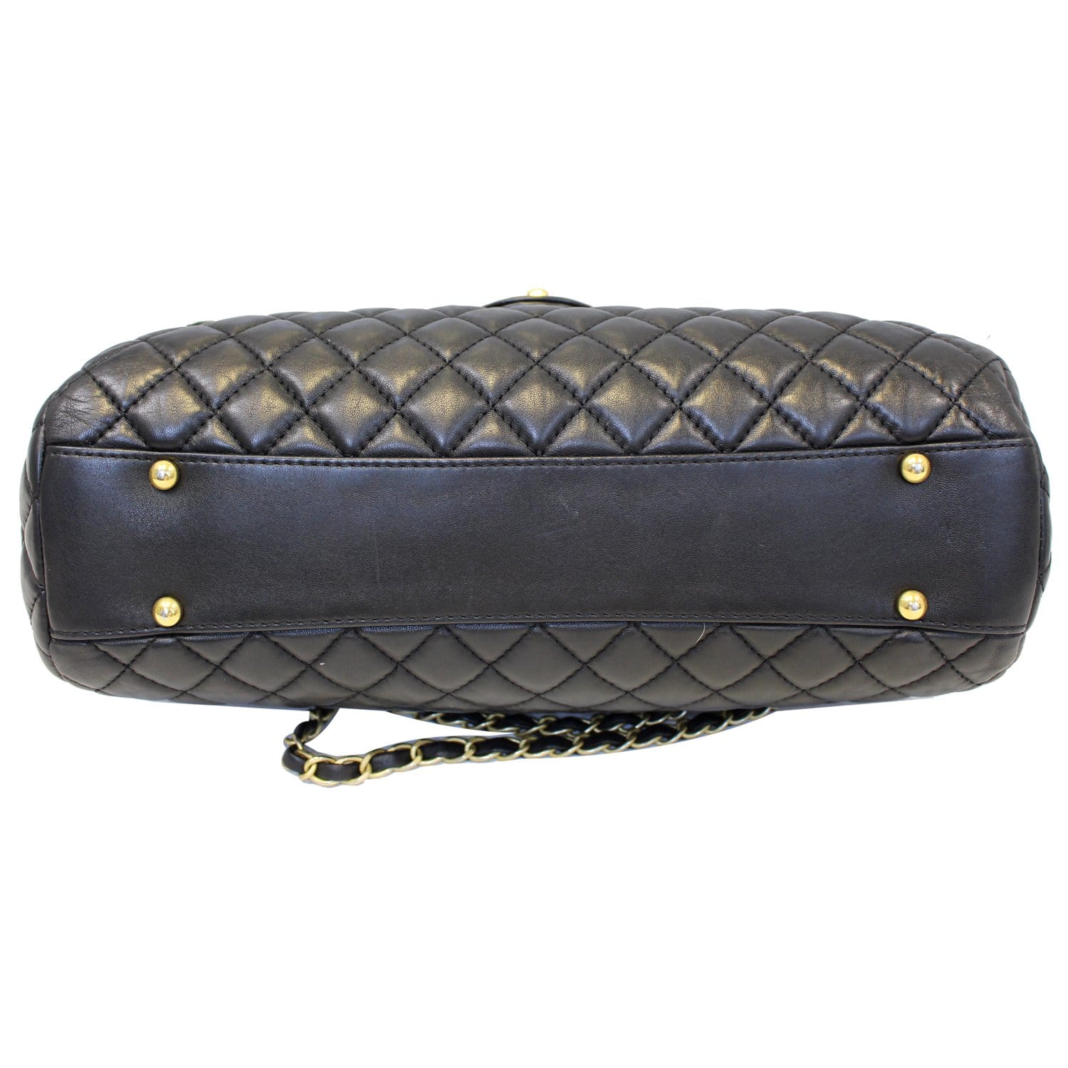 CHANEL Large Shopping Flap Shoulder Bag Black