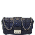 CHRISTIAN DIOR Miss Dior Cannage Quilted Leather Crossbody Bag Black