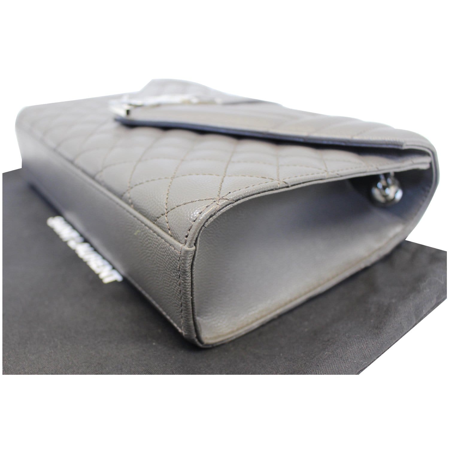 YVES Saint Laurent Envelope Medium Chain Shoulder Bag Grey