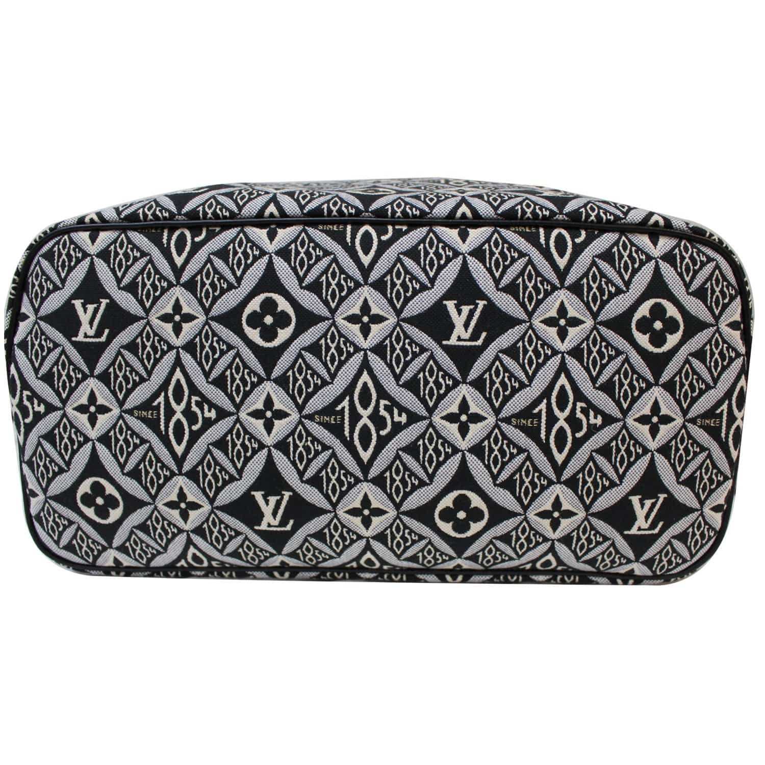 LOUIS VUITTON Since 1854 Neverfull MM Jacquard Shoulder Bag Grey