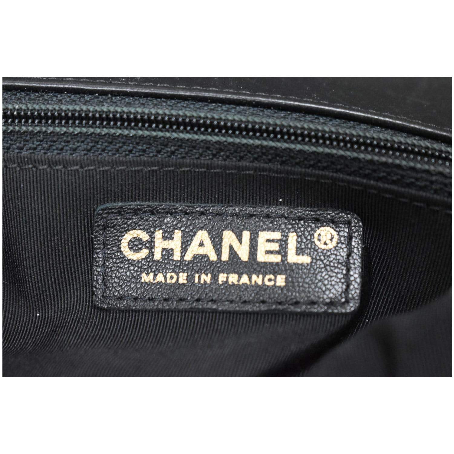 CHANEL Medium Boy Flap Lambskin Leather Shoulder Bag Black