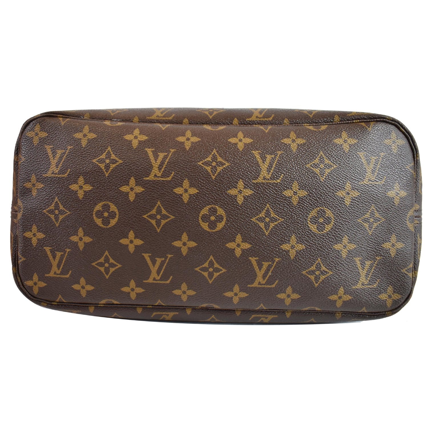 LOUIS VUITTON Neverfull Monogram Canvas Tote Shoulder Bag Brown