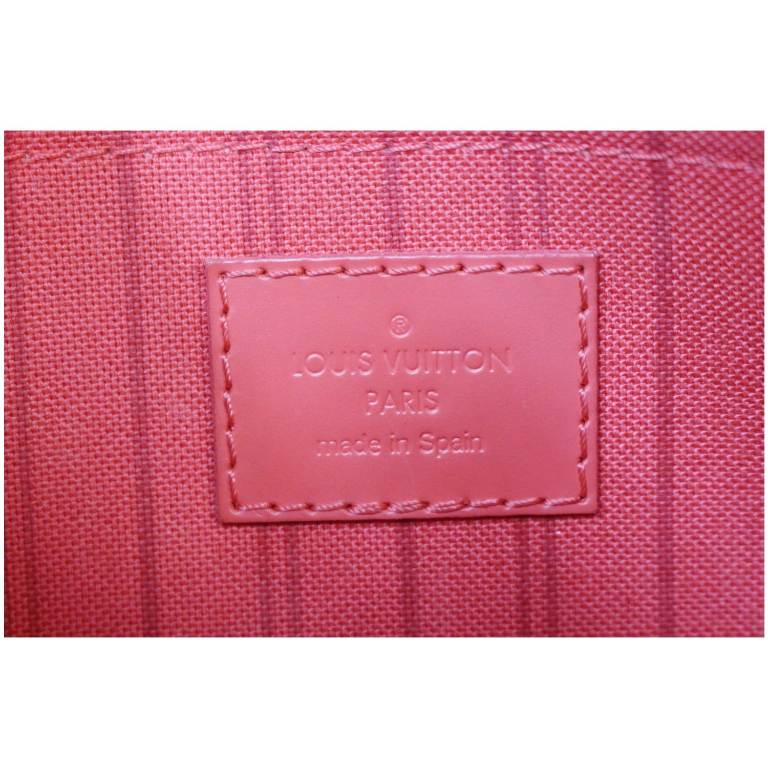 LOUIS VUITTON Pochette Wristlet Pouch Monogram Canvas Neverfull Totem MM Brown